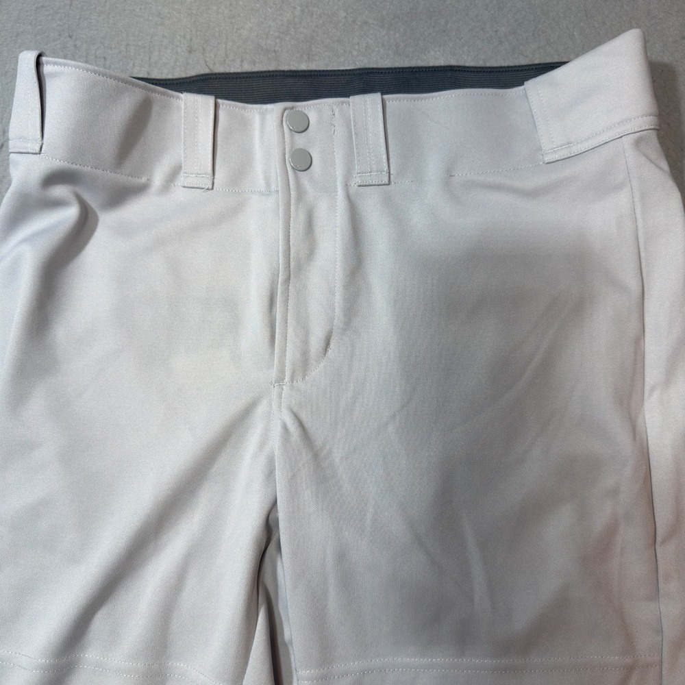 Mizuno Softball Pants Women XL Gray Performance Double Knee Athletic Sport